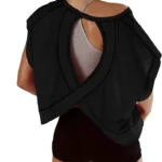 Women’s Open Back Workout Crop Top