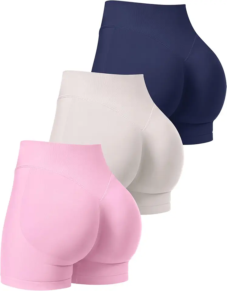 71GhAXRBZrL._AC_UL960_FMwebp_QL65_.webp Women’s Seamless Scrunch Workout Shorts - Image 1